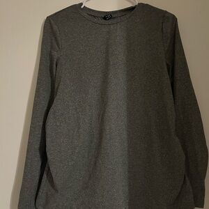 Charcoal gray maternity shirt